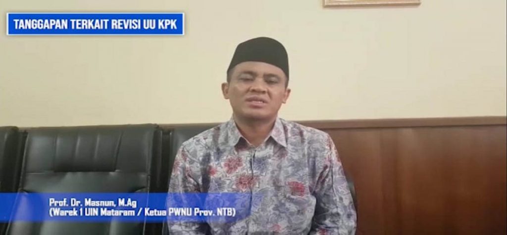 Ketua PWNU NTB, Prof Masnun.